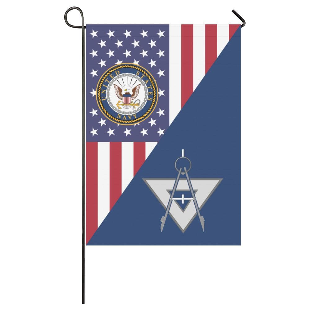 US Navy Draftsman Navy DM House Flag 28 inches x 40 inches Twin-Side Printing-HouseFlag-Navy-Rate-Veterans Nation