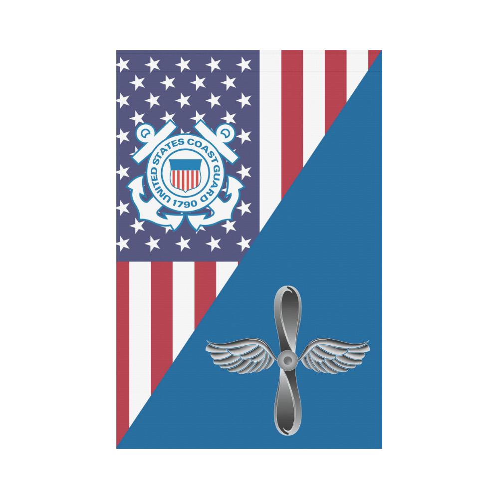 US Coast Guard Aviation Maintenance Technician AMT Garden Flag/Yard Flag 12 inches x 18 inches-GDFlag-USCG-Rate-Veterans Nation