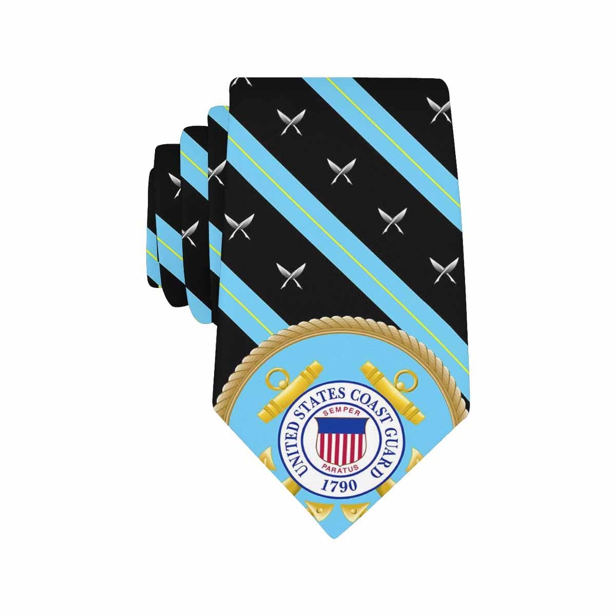 USCG YN Classic Necktie (Two Sides)-Necktie-USCG-Rate-Veterans Nation