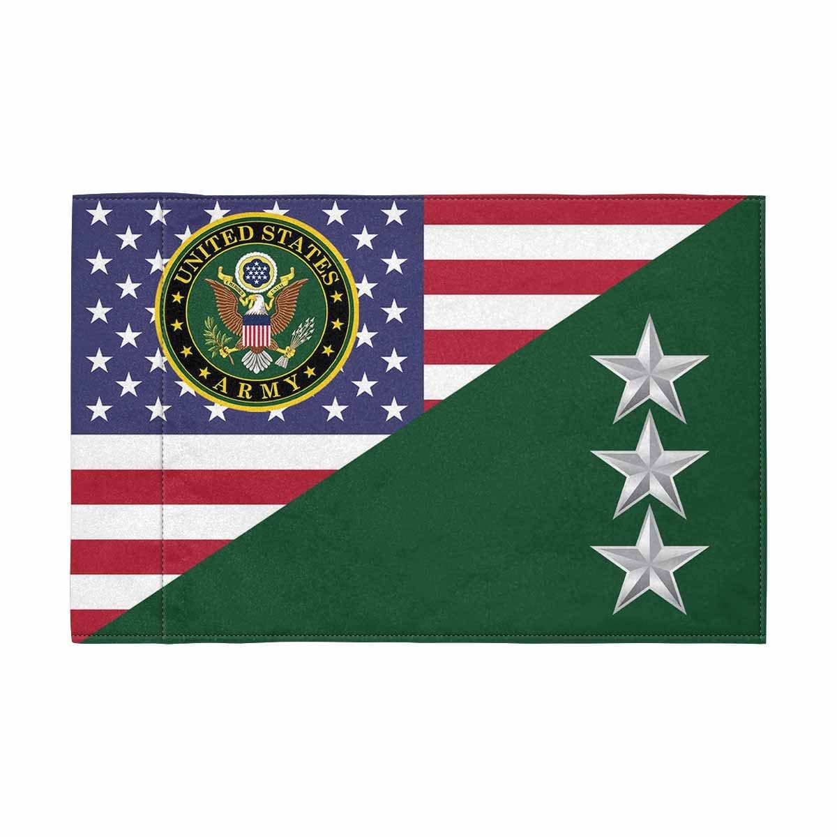 US Army O-9 Motorcycle Flag 9" x 6" Twin-Side Printing D01-MotorcycleFlag-Army-Veterans Nation