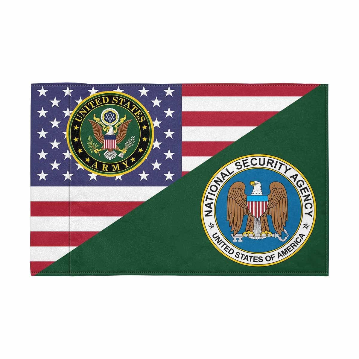 US Army National Security Agency Motorcycle Flag 9" x 6" Twin-Side Printing D01-Garden Flag-Veterans Nation