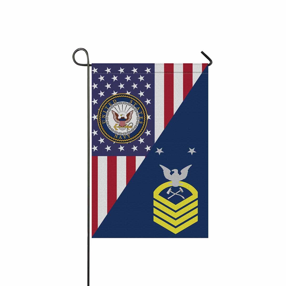 Navy Damage Controlman Navy DC E-9 Garden Flag 12 x 18-GDFlag-Navy-Rate-Veterans Nation