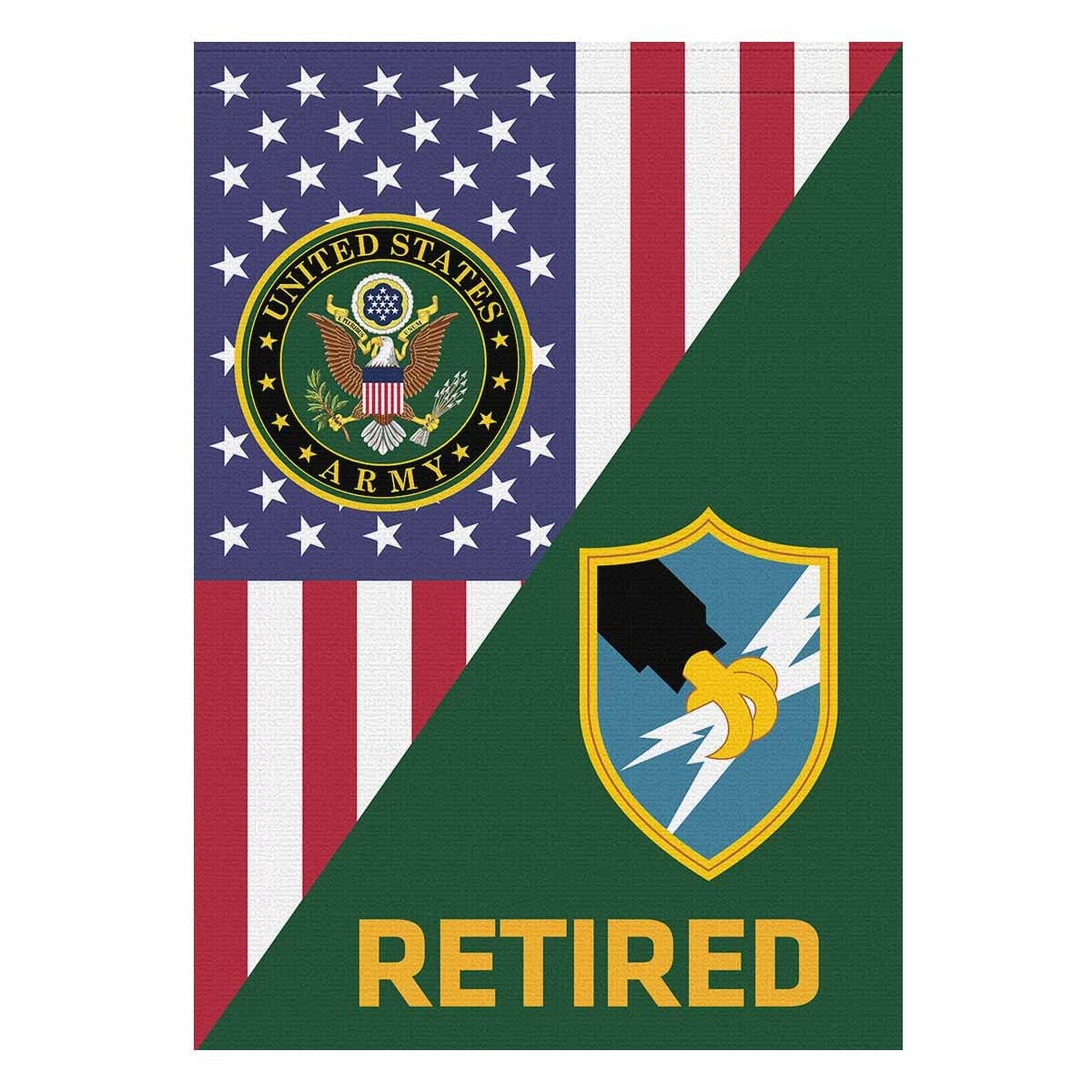 US Army Security Agency Retired House Flag 28 Inch x 40 Inch Twin-Side Printing-HouseFlag-Army-Branch-Veterans Nation