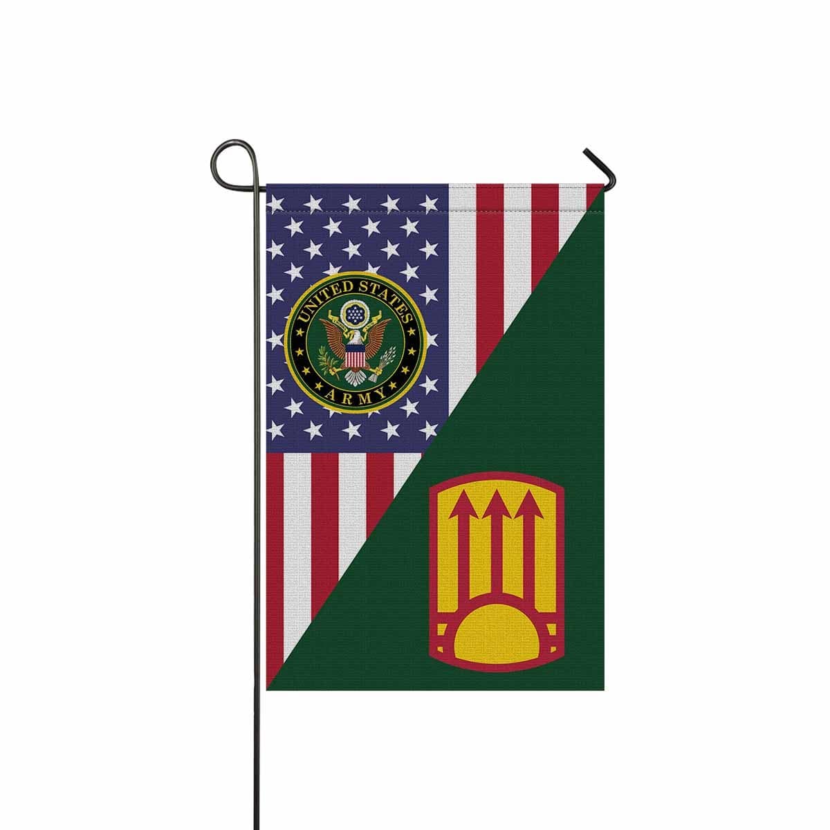 US ARMY 111 MANEUVER ENHANCEMENT BRIGADE Garden Flag/Yard Flag 12 inches x 18 inches Twin-Side Printing-GDFlag-Army-CSIB-Veterans Nation
