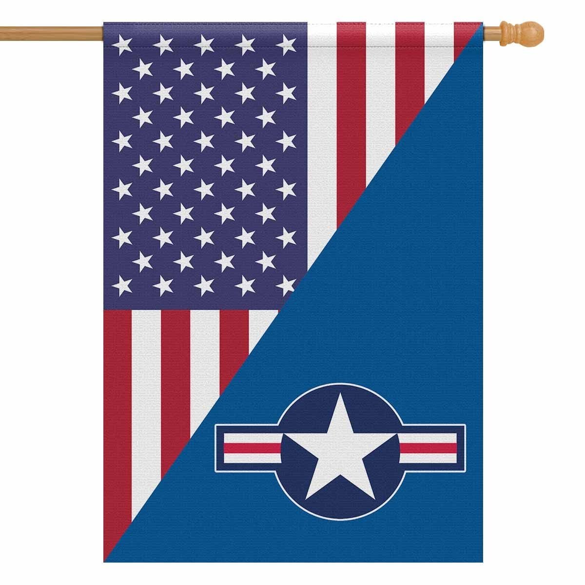 US Air Force House Flag 28 inches x 40 inches Twin-Side Printing-HouseFlag-USAF-Logo-Veterans Nation