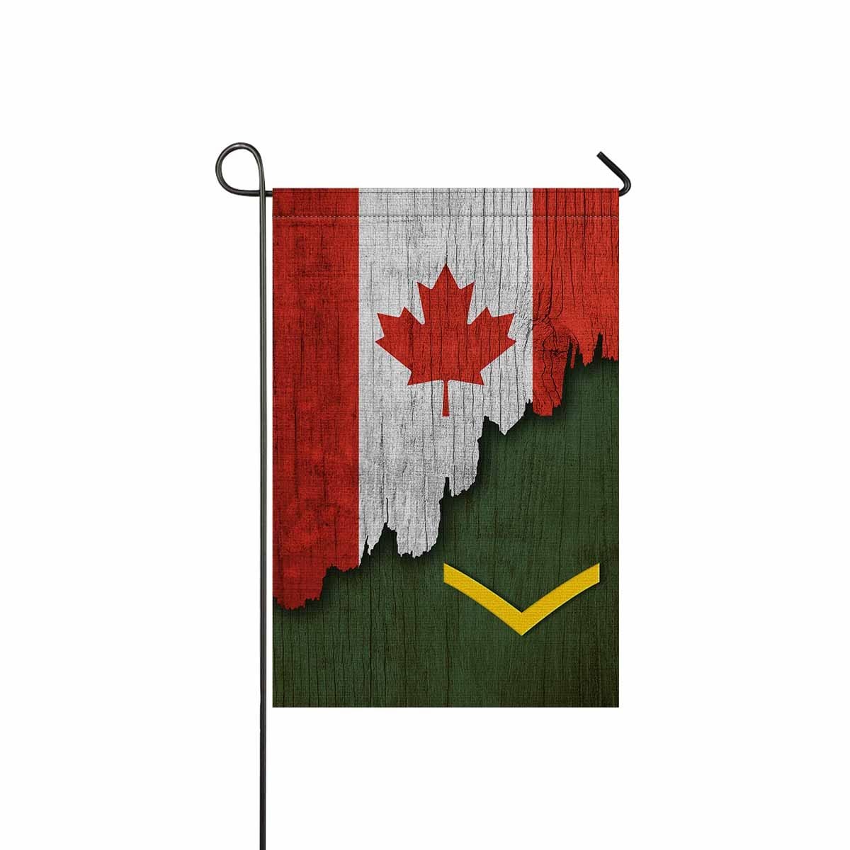 Canadian Army Private (Trained) (Pte (T)) Garden Flag 12Inch x 18Inch Twin-Side Printing-Garden Flag-Veterans Nation