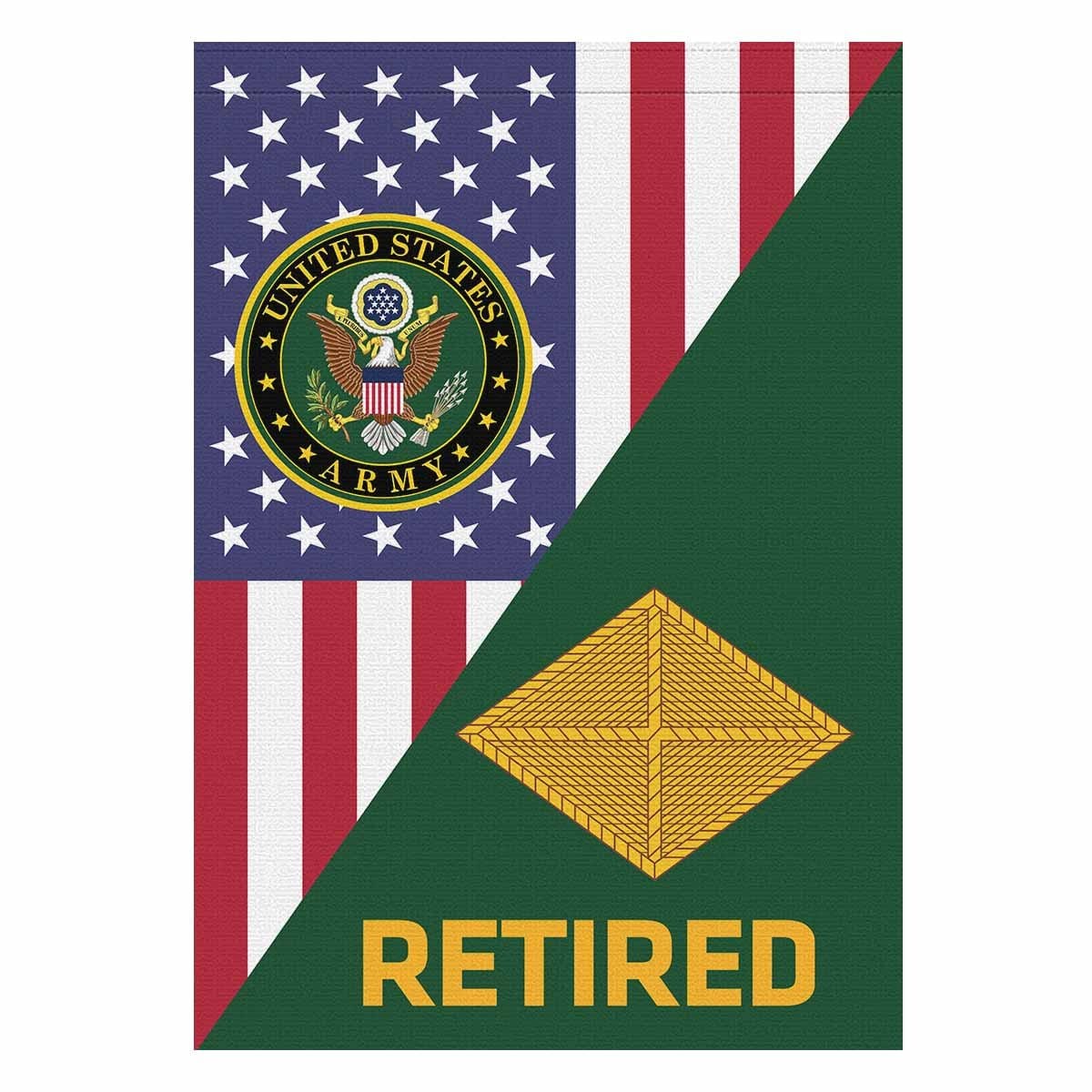 US Army Finance Corps Retired House Flag 28 Inch x 40 Inch Twin-Side Printing-HouseFlag-Army-Branch-Veterans Nation