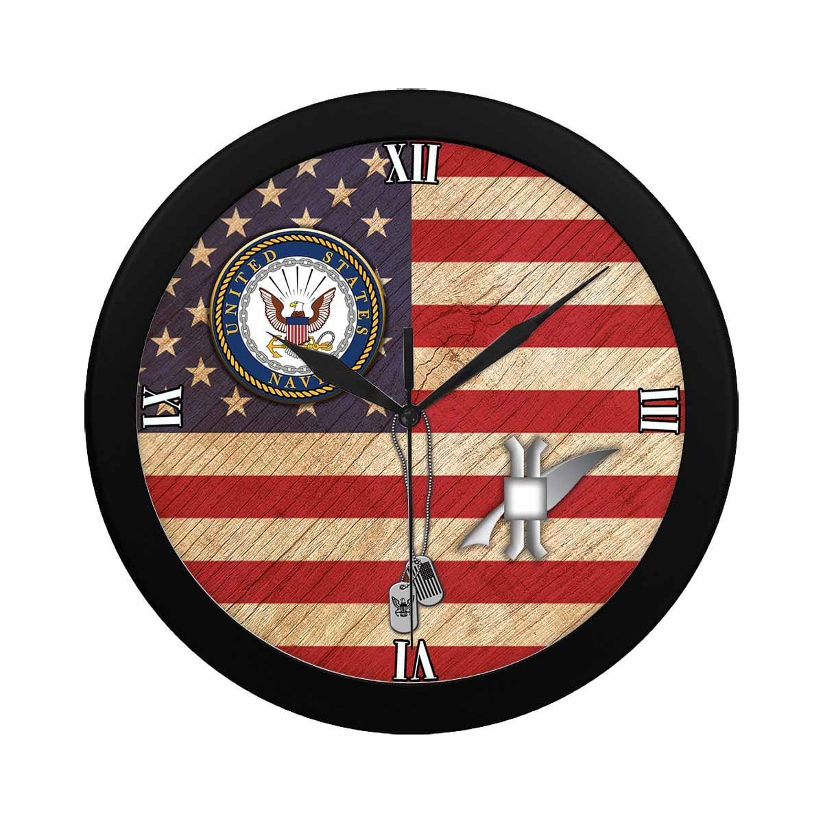 US Navy Legalman Navy LN Wall Clock-WallClocks-Navy-Rate-Veterans Nation