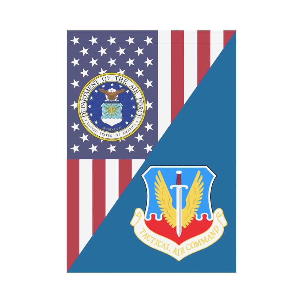 US Air Force Tactical Air Command House Flag 28 inches x 40 inches Twin-Side Printing-HouseFlag-USAF-Shield-Veterans Nation
