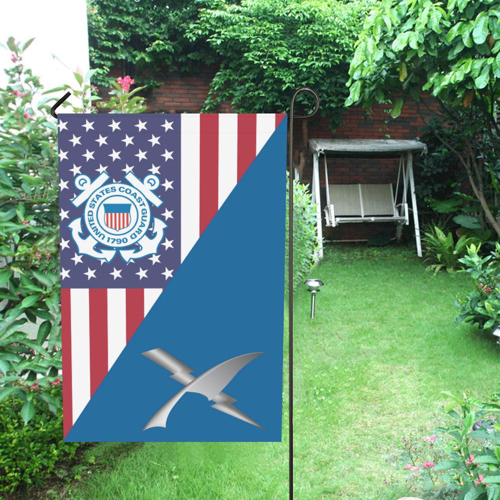 US Coast Guard Intelligence Specialist IS Garden Flag/Yard Flag 12 inches x 18 inches-GDFlag-USCG-Rate-Veterans Nation