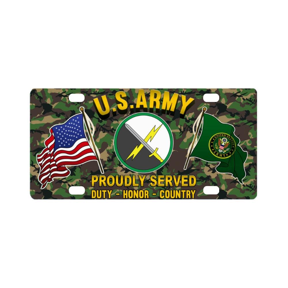US ARMY 1ST INFORMATION OPERATIONS COMMAND- Classic License Plate-LicensePlate-Army-CSIB-Veterans Nation