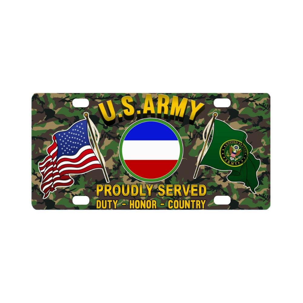 US ARMY CSIB FORCES COMMAND- Classic License Plate-LicensePlate-Army-CSIB-Veterans Nation