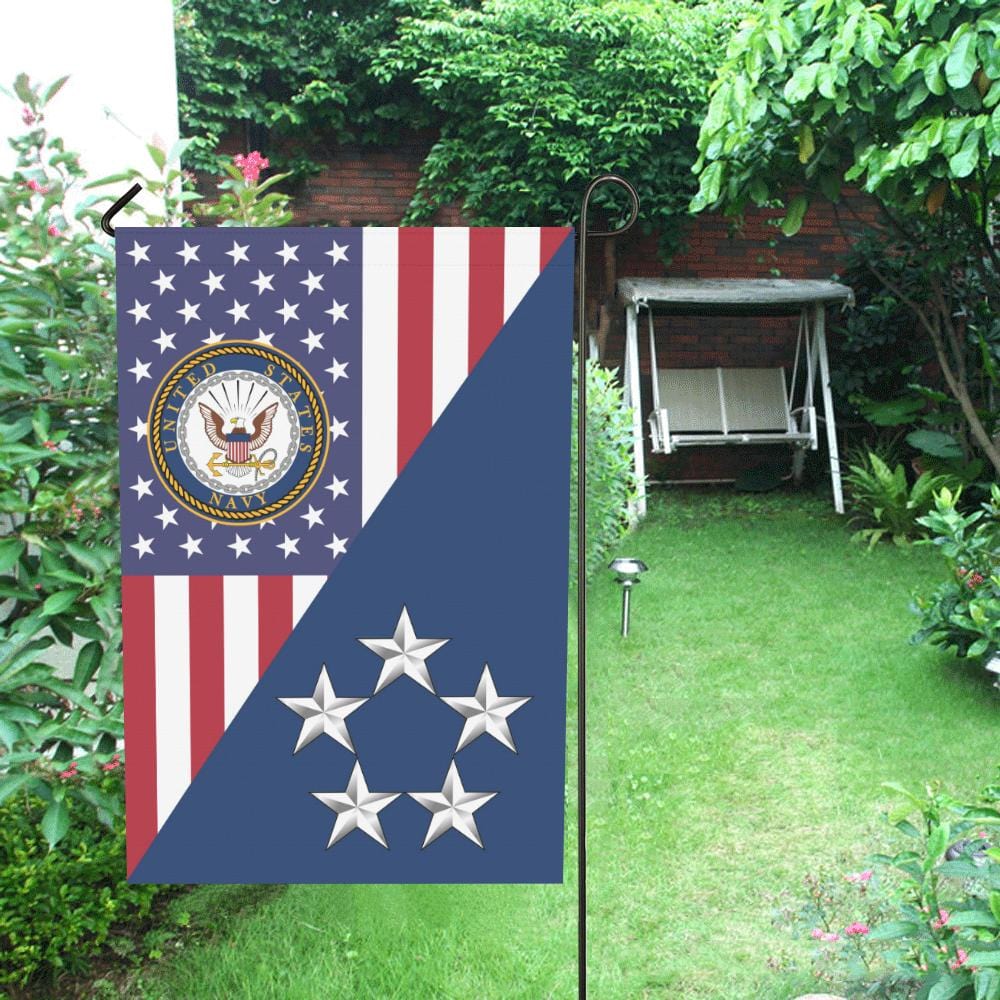 US Navy O-11 Fleet Admiral O11 FADM Flag Officer House Flag 28 inches x 40 inches Twin-Side Printing-HouseFlag-Navy-Officer-Veterans Nation
