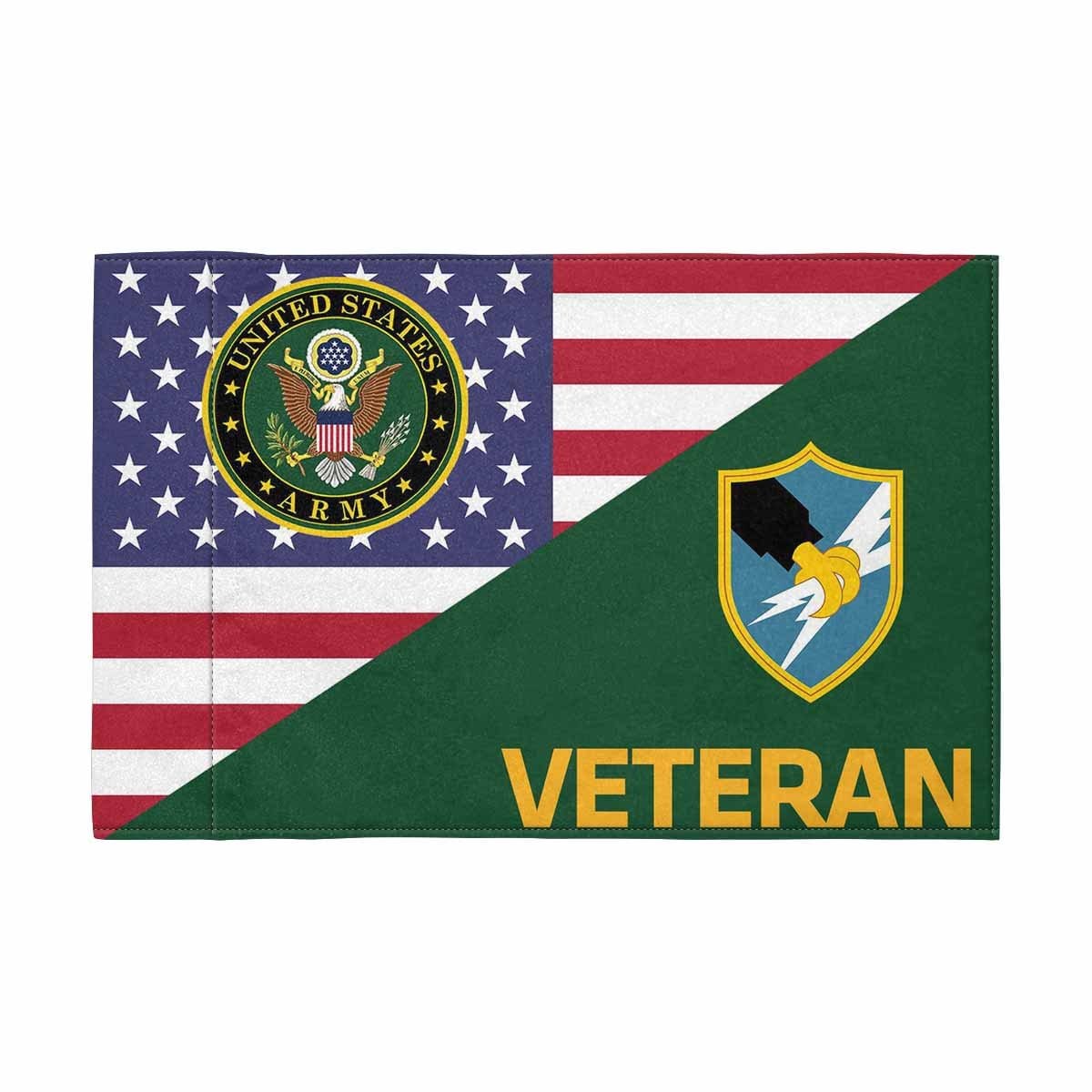 US Army Security Agency Veteran Motorcycle Flag 9" x 6" Twin-Side Printing D01-MotorcycleFlag-Army-Veterans Nation