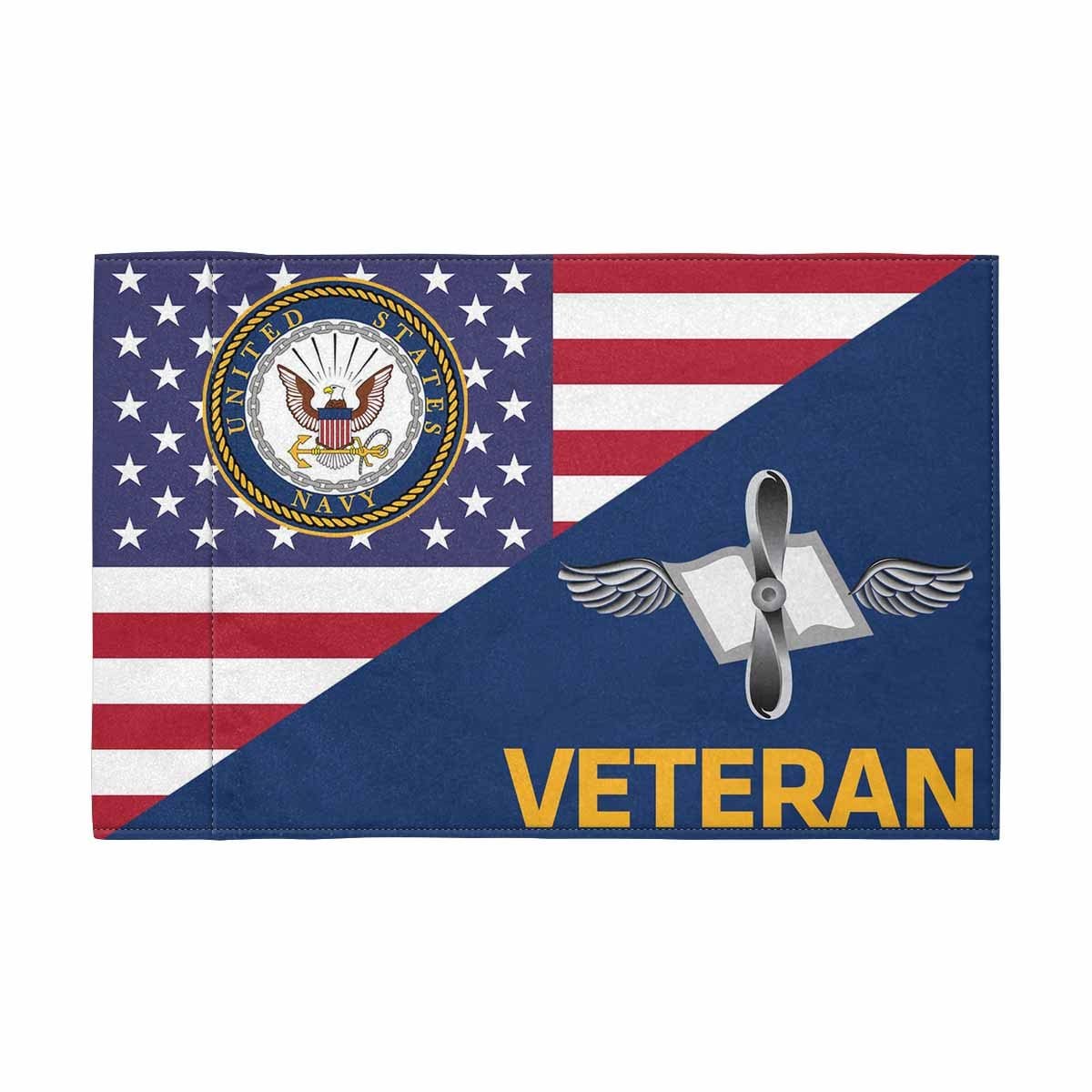 US Navy Aviation Maintenance Administrationman Navy AZ Veteran Motorcycle Flag 9" x 6" Twin-Side Printing D01-MotorcycleFlag-Navy-Veterans Nation