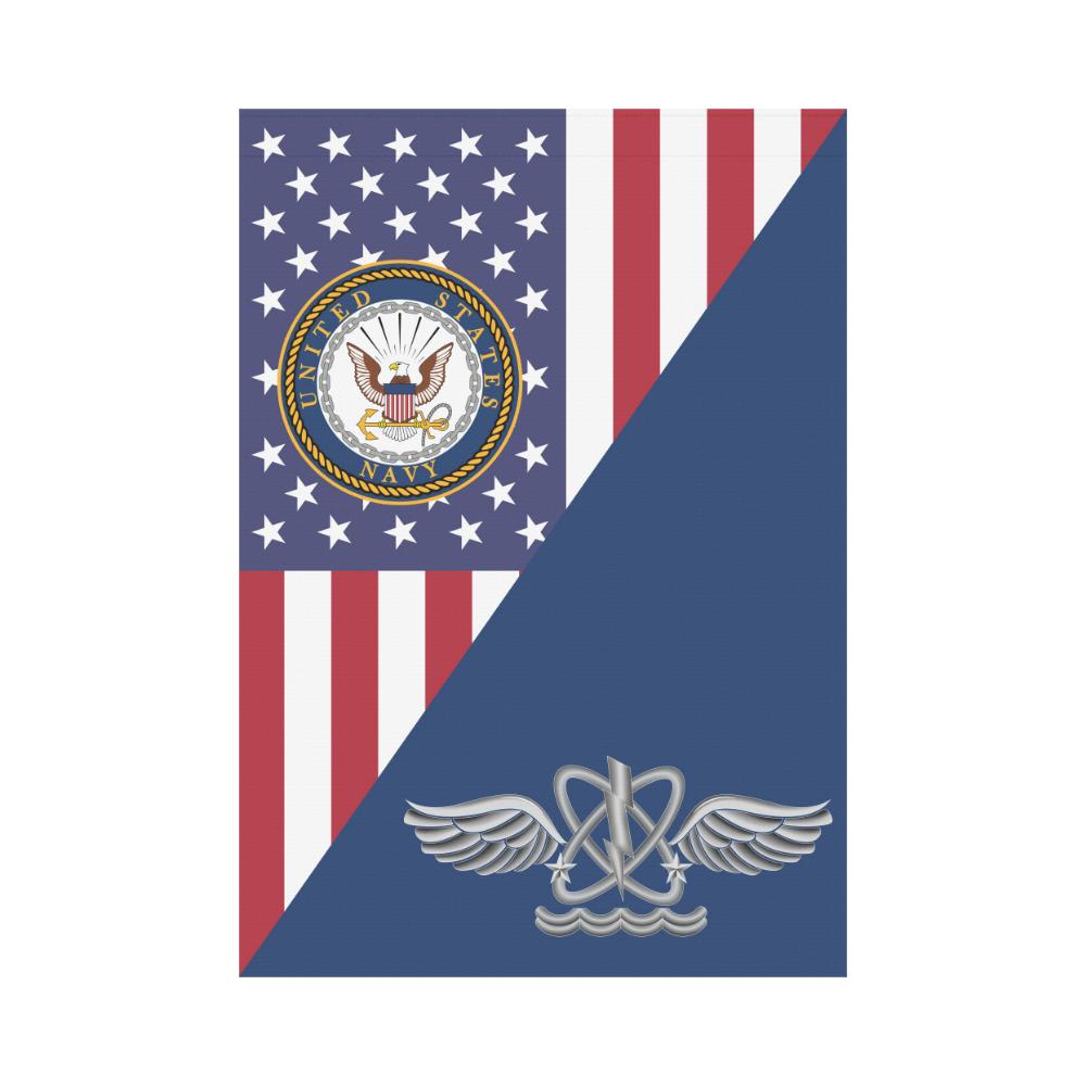 US Navy Naval aircrewman Navy AW House Flag 28 inches x 40 inches Twin-Side Printing-HouseFlag-Navy-Rate-Veterans Nation