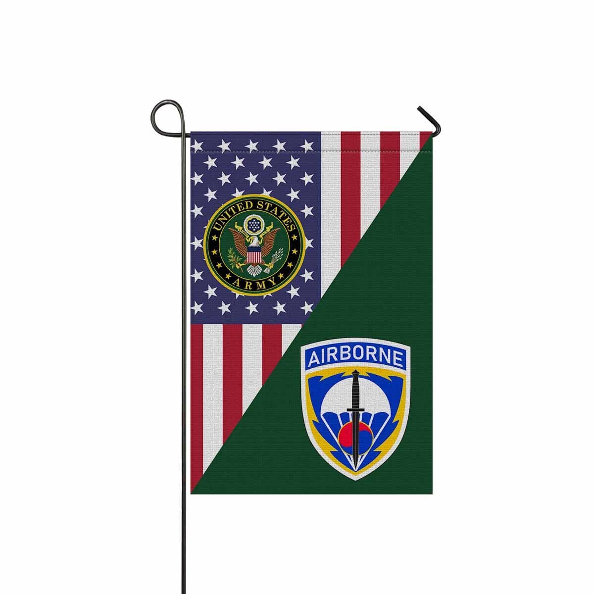 US ARMY SPECIAL OPERATIONS COMMAND KOREA Garden Flag/Yard Flag 12 inches x 18 inches Twin-Side Printing-GDFlag-Army-CSIB-Veterans Nation