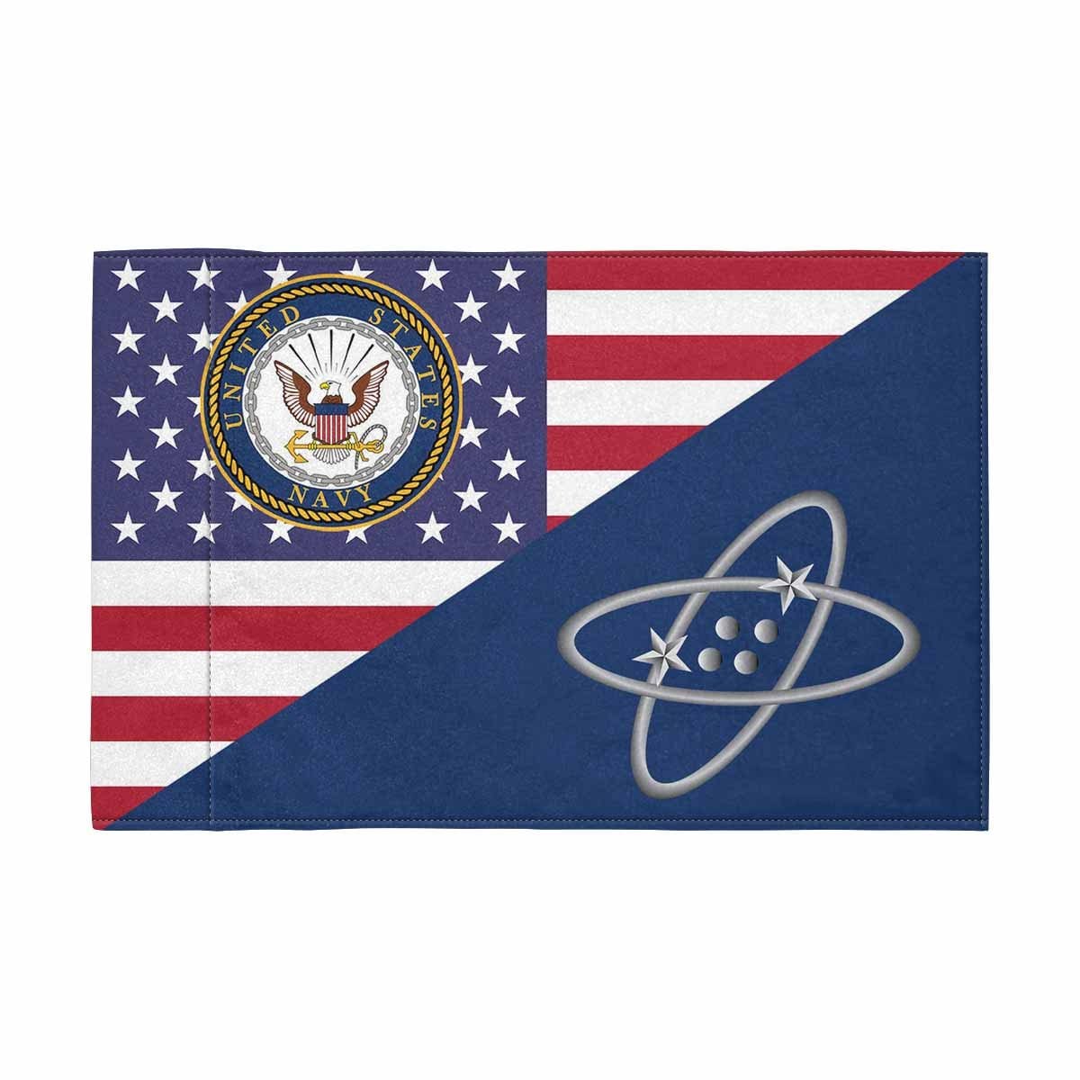 US Navy Electronics technician Navy ET Motorcycle Flag 9" x 6" Twin-Side Printing D01-MotorcycleFlag-Navy-Veterans Nation