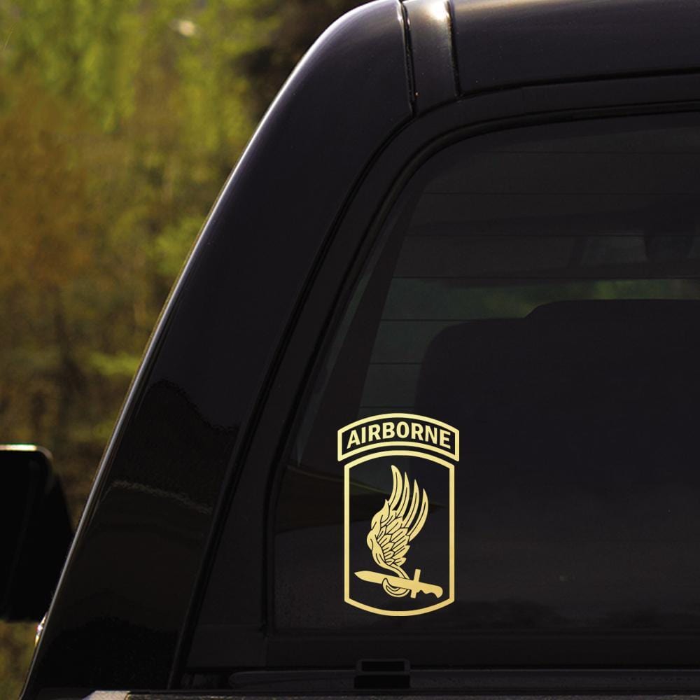 US Army 1st Cavalry - 18th XVIII Airborne - 101st Airborne - 173rd Airborne Brigade Clear Stickers-Decal-Army-CSIB-Veterans Nation