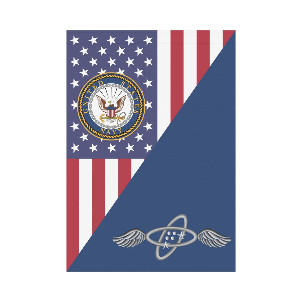 US Navy Aviation Electronics Technician Navy AT House Flag 28 inches x 40 inches Twin-Side Printing-HouseFlag-Navy-Rate-Veterans Nation