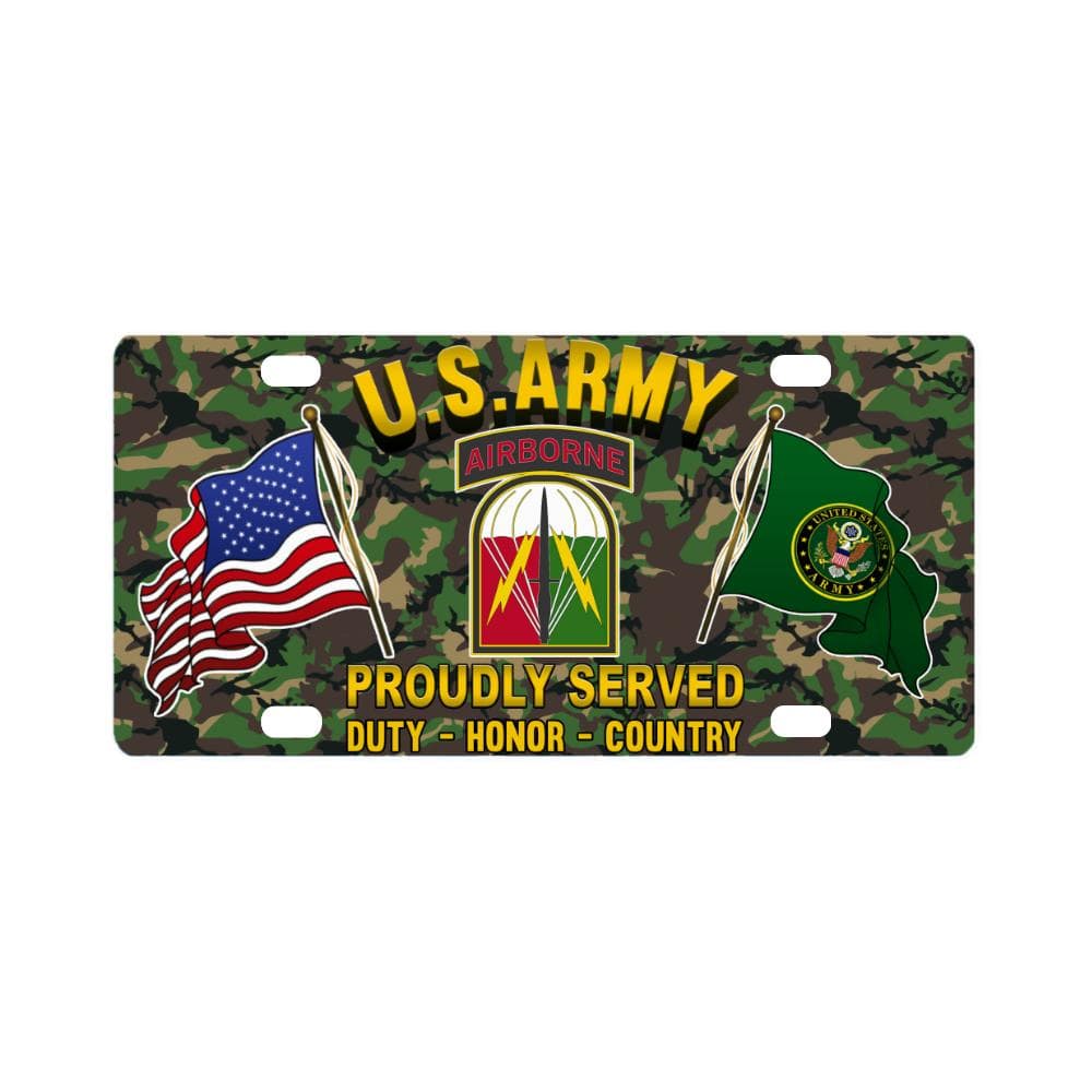 US ARMY 528 SUSTAINMENT BRIGADE- Classic License Plate-LicensePlate-Army-CSIB-Veterans Nation