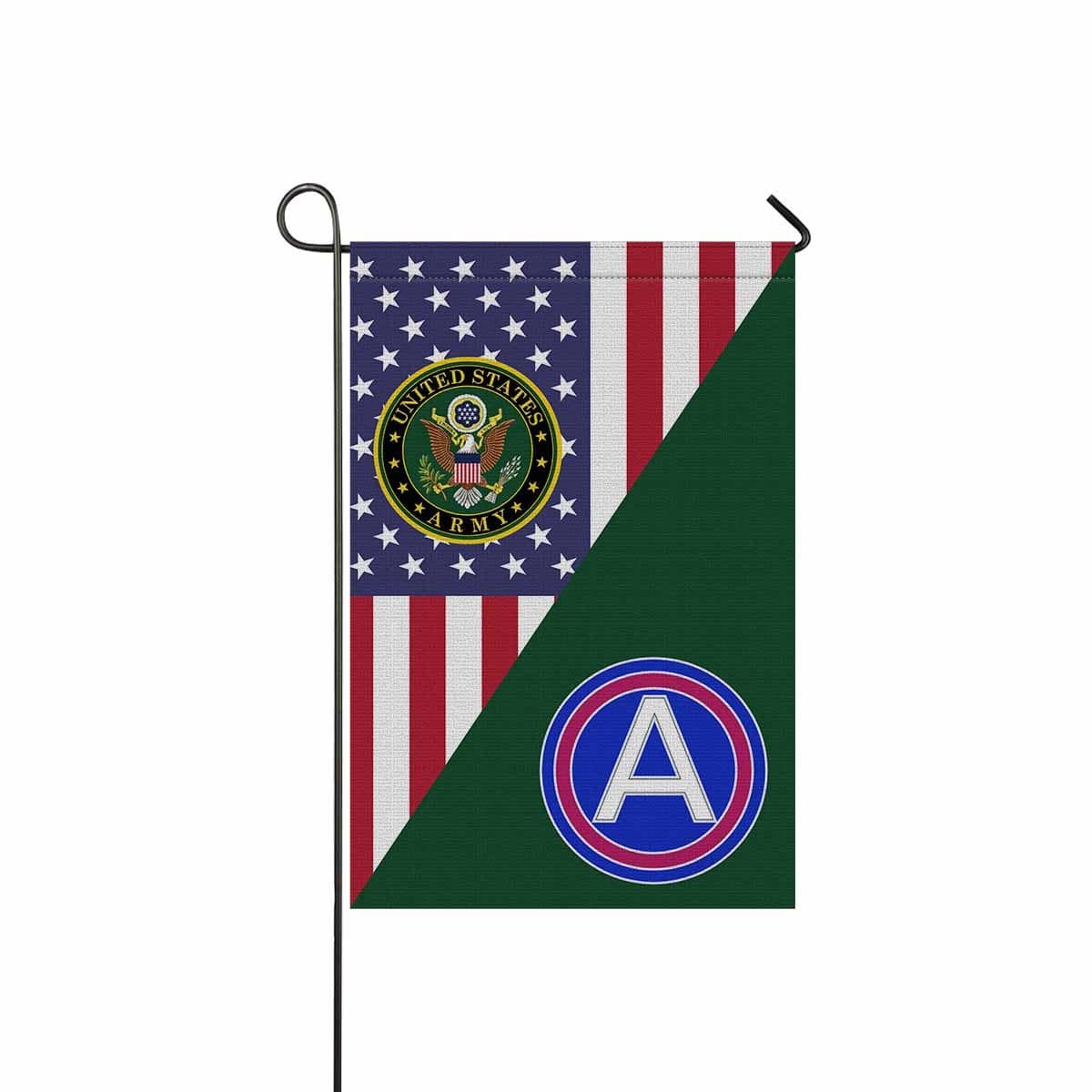 US ARMY CENTRAL CSIB Garden Flag/Yard Flag 12 inches x 18 inches Twin-Side Printing-GDFlag-Army-CSIB-Veterans Nation