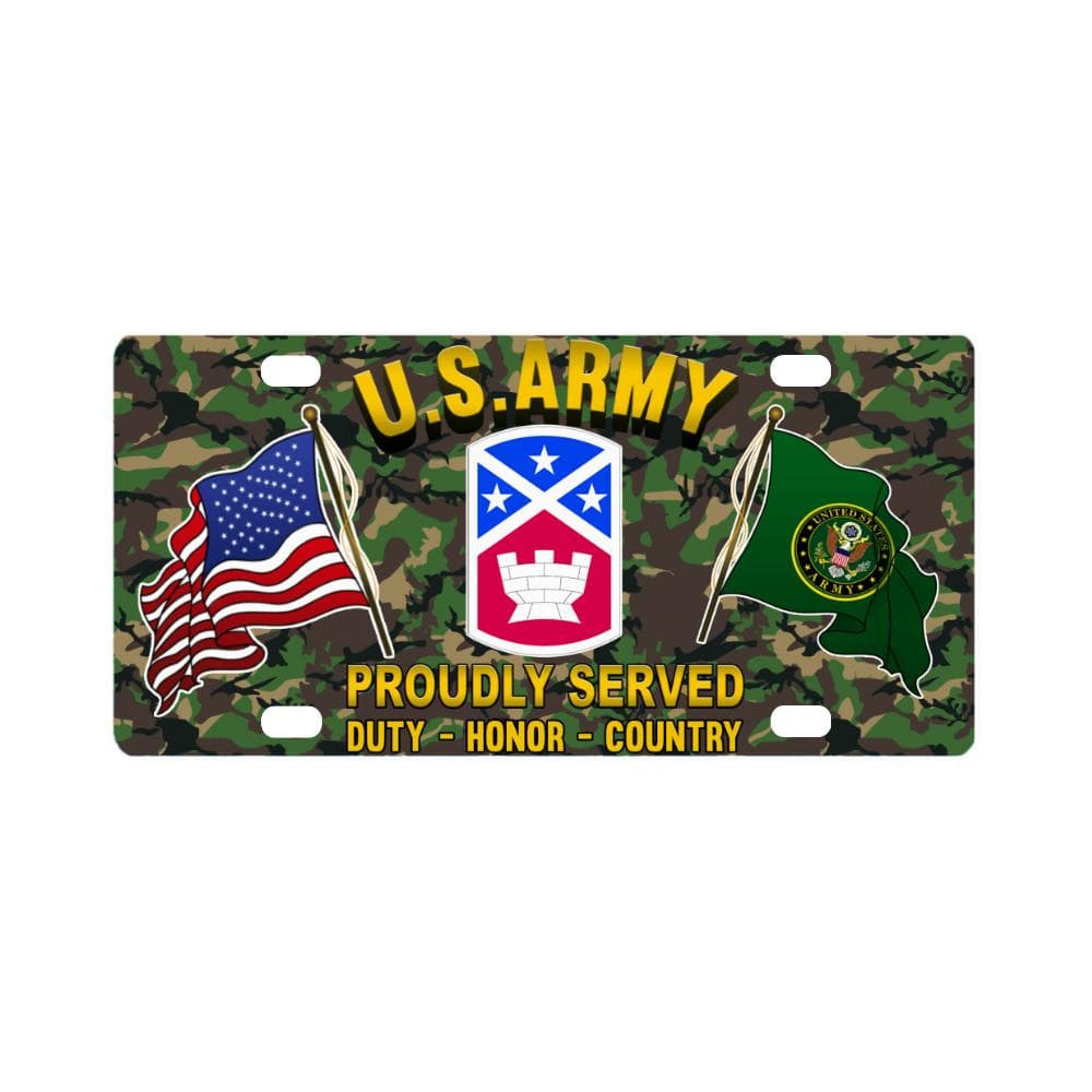 US ARMY 194TH ENGINEER BRIGADE - Classic License Plate-LicensePlate-Army-CSIB-Veterans Nation