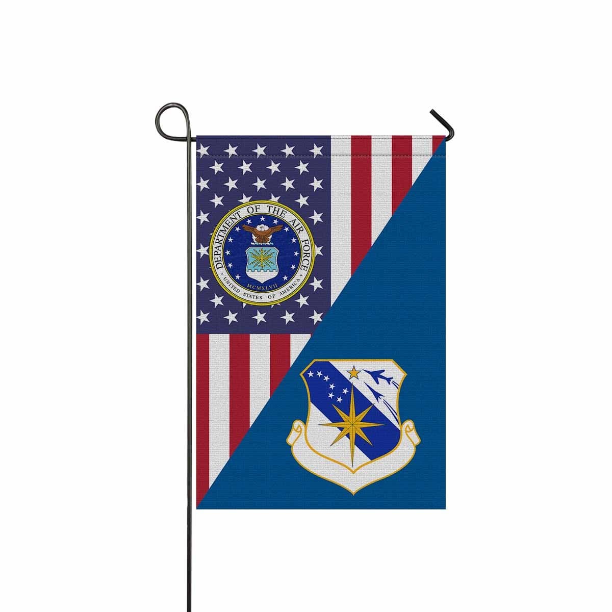 US Air Force 45th Air Division Garden Flag/Yard Flag 12 inches x 18 inches Twin-Side Printing-GDFlag-USAF-AirDivision-Veterans Nation