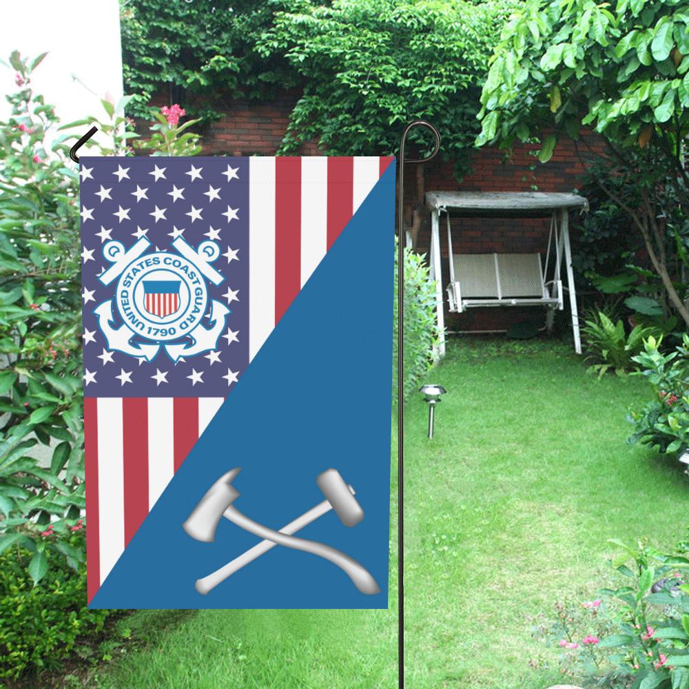 US Coast Guard Damage Controlman DC Garden Flag/Yard Flag 12 inches x 18 inches-GDFlag-USCG-Rate-Veterans Nation