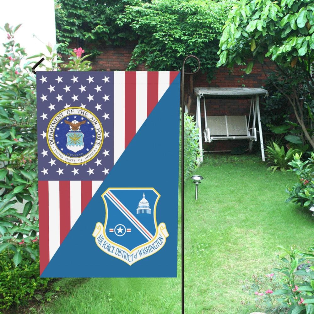 US Air Force District of Washington House Flag 28 inches x 40 inches Twin-Side Printing-HouseFlag-USAF-Shield-Veterans Nation