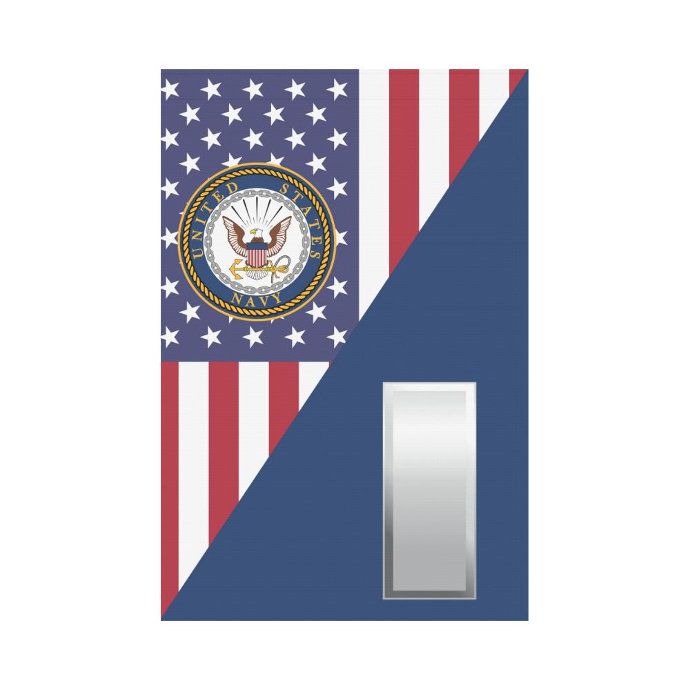 US Navy O-2 Lieutenant Junior Grade O2 LTJG Junior Garden Flag/Yard Flag 12 inches x 18 inches Twin-Side Printing-GDFlag-Navy-Officer-Veterans Nation