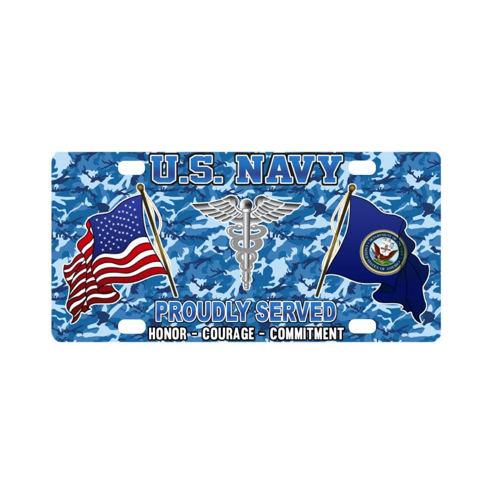 U.S Navy Hospital Corpsman Navy HM - Classic License Plate-LicensePlate-Navy-Rate-Veterans Nation