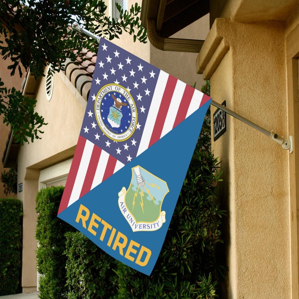 US Air Force Air University Retired House Flag 28 inches x 40 inches Twin-Side Printing-HouseFlag-USAF-Shield-Veterans Nation