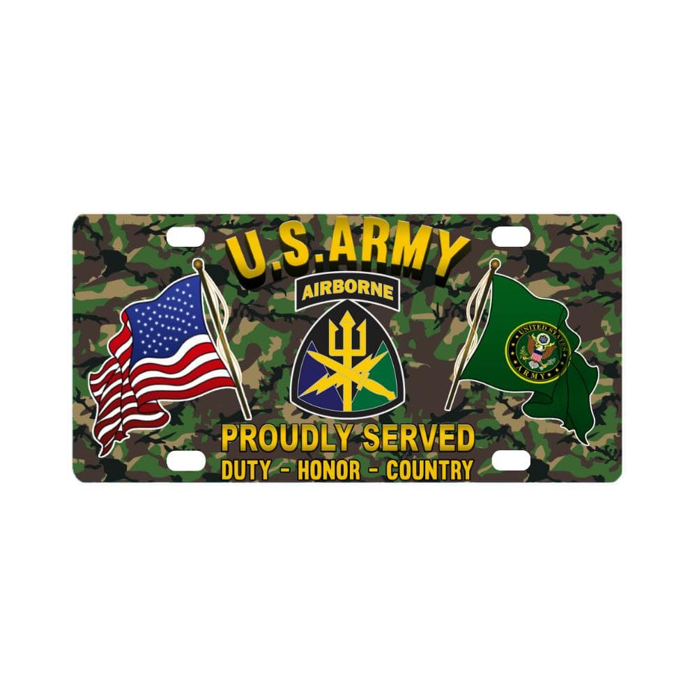 US ARMY SPECIAL OPERATIONS COMMAND JOINT FORCES- Classic License Plate-LicensePlate-Army-CSIB-Veterans Nation