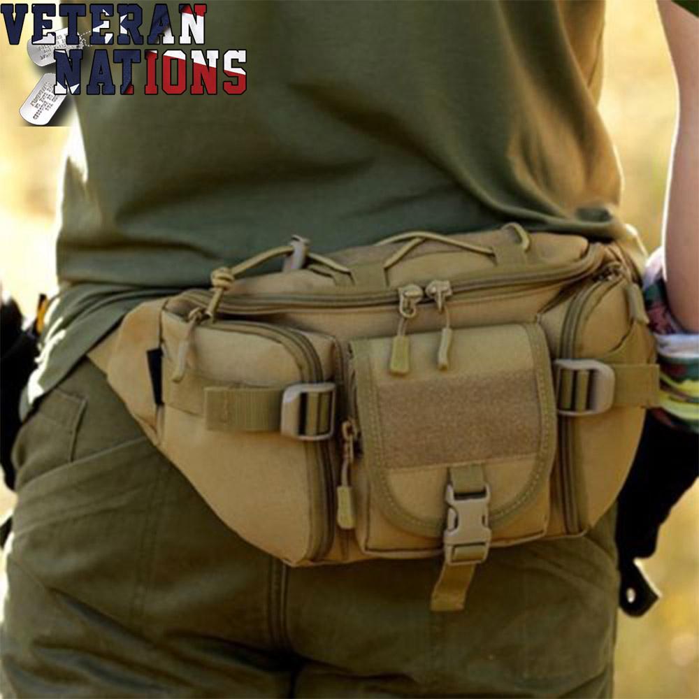 Outdoor Military Waist Fanny Pack Belt Bag-WaistBag-General-Veterans Nation