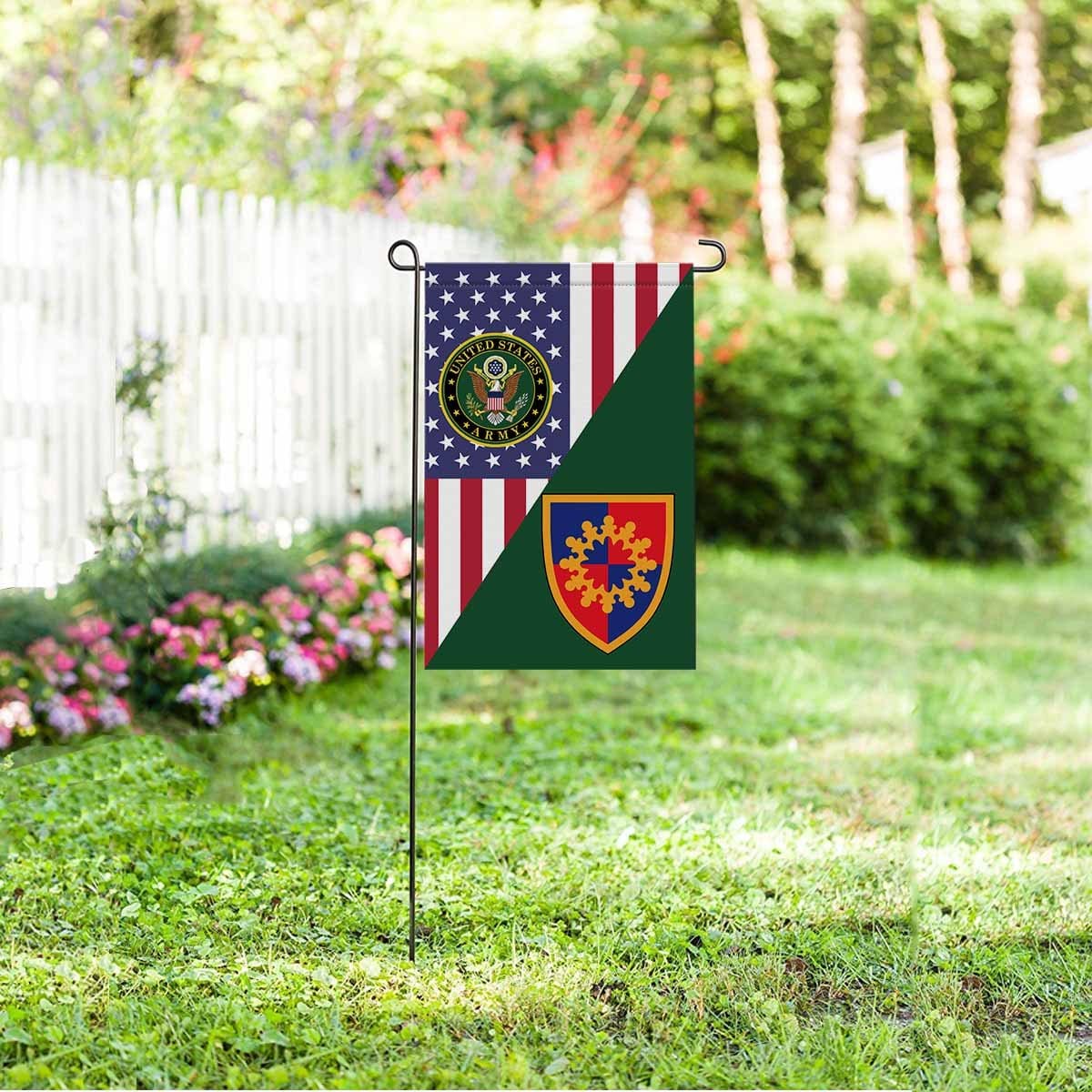 US ARMY 149TH MANEUVER ENHANCEMENT BRIGADE Garden Flag/Yard Flag 12 inches x 18 inches Twin-Side Printing-GDFlag-Army-CSIB-Veterans Nation