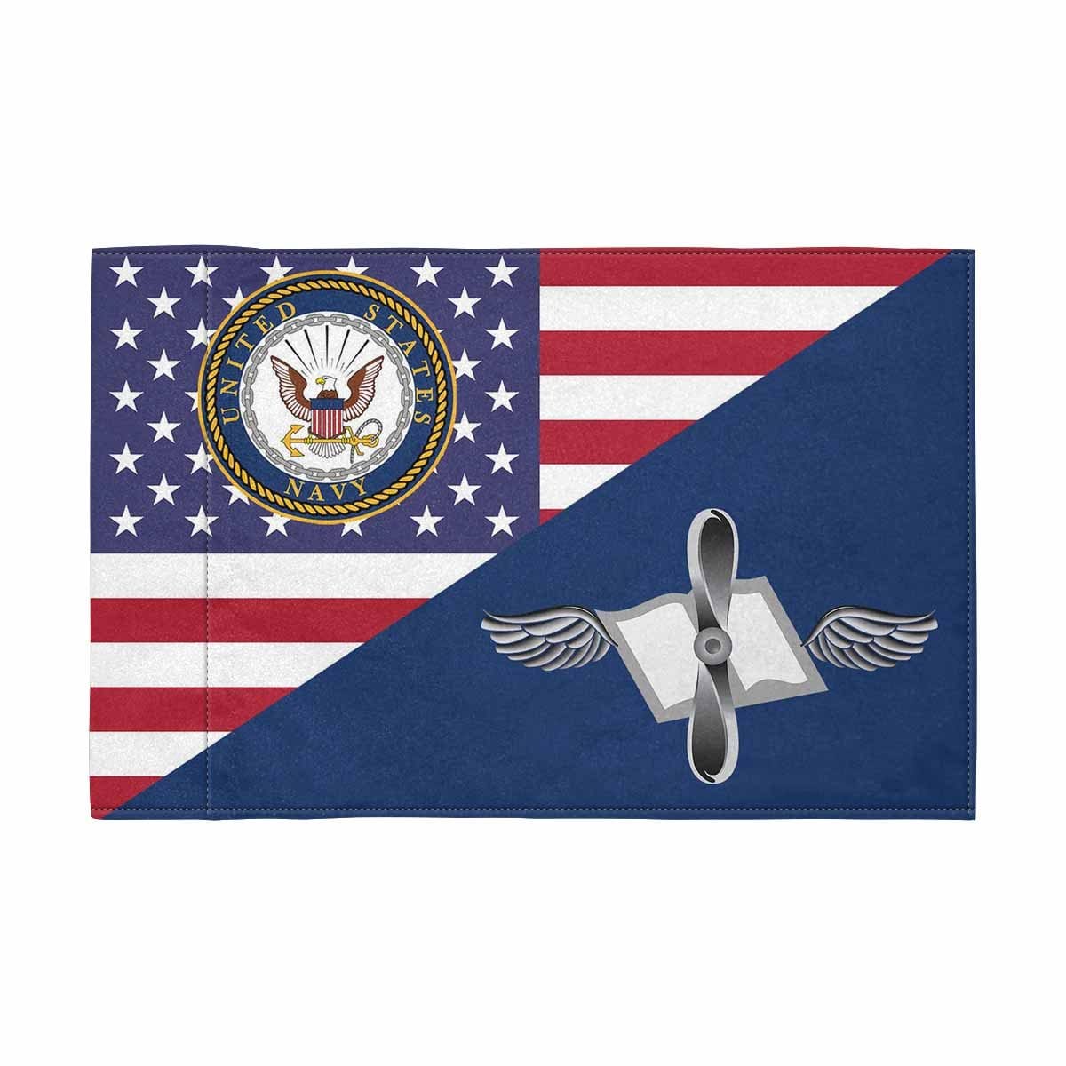 US Navy Aviation Maintenance Administrationman Navy AZ Motorcycle Flag 9" x 6" Twin-Side Printing D01-MotorcycleFlag-Navy-Veterans Nation