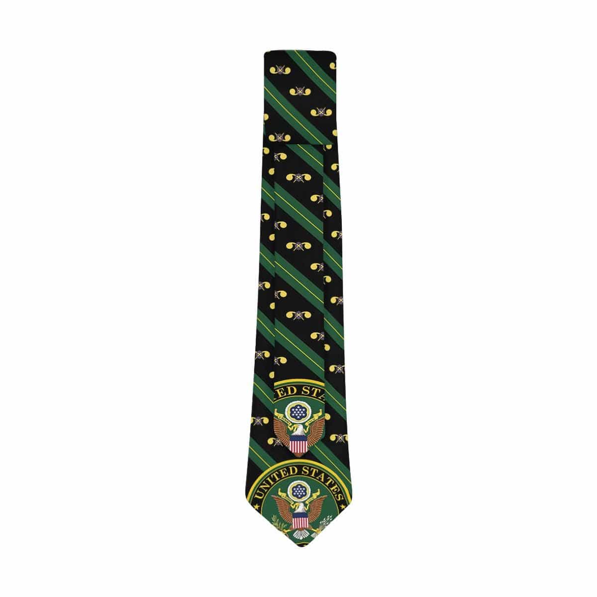 US Army Chemical Corps Classic Necktie (Two Sides)-Necktie-Army-Branch-Veterans Nation