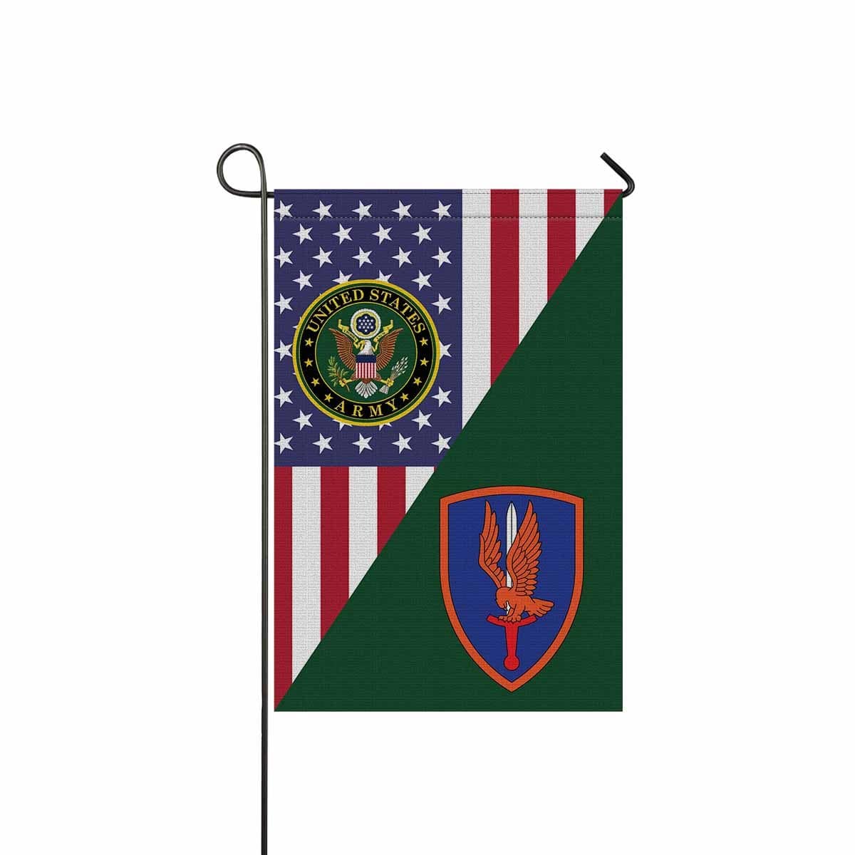 US ARMY 1ST AVIATION BRIGADE Garden Flag/Yard Flag 12 inches x 18 inches Twin-Side Printing-GDFlag-Army-CSIB-Veterans Nation
