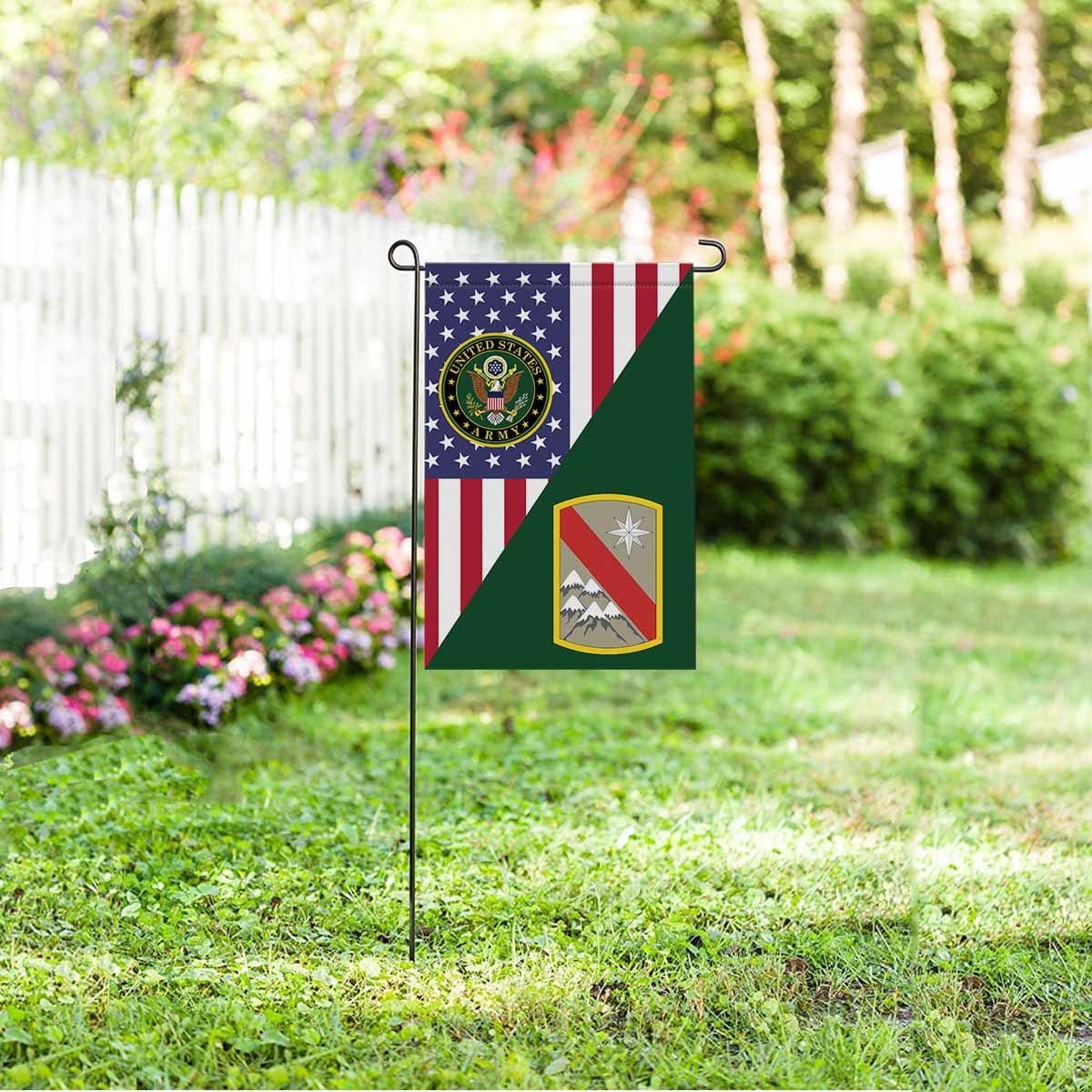 US ARMY 43 SUSTAINMENT BRIGADE Garden Flag/Yard Flag 12 inches x 18 inches Twin-Side Printing-GDFlag-Army-CSIB-Veterans Nation