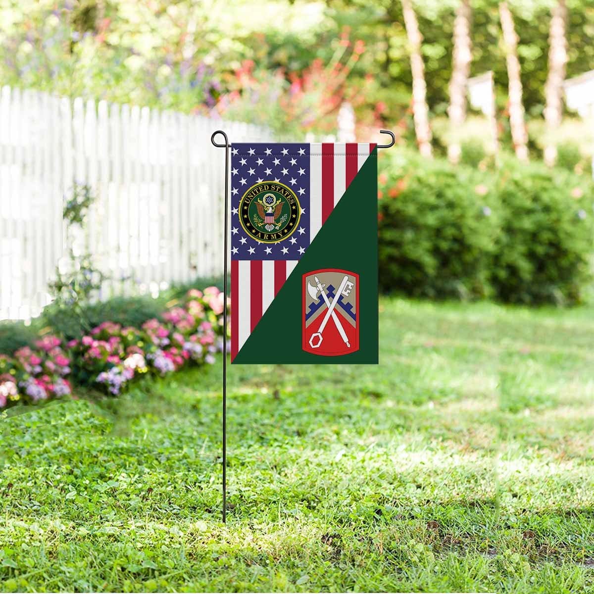 US ARMY 16TH SUSTAINMENT BRIGADE Garden Flag/Yard Flag 12 inches x 18 inches Twin-Side Printing-GDFlag-Army-CSIB-Veterans Nation