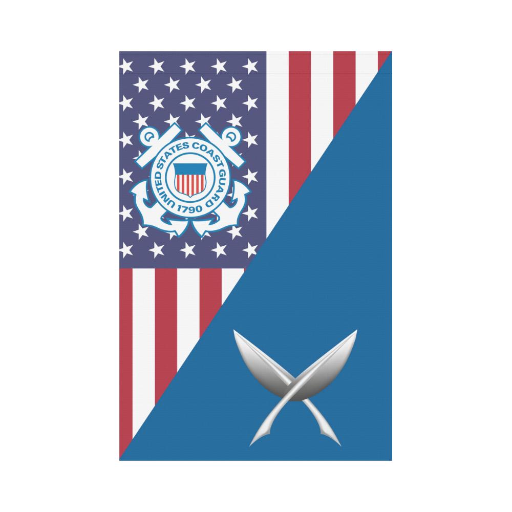 US Coast Guard Yeoman YN Garden Flag/Yard Flag 12 inches x 18 inches-GDFlag-USCG-Rate-Veterans Nation