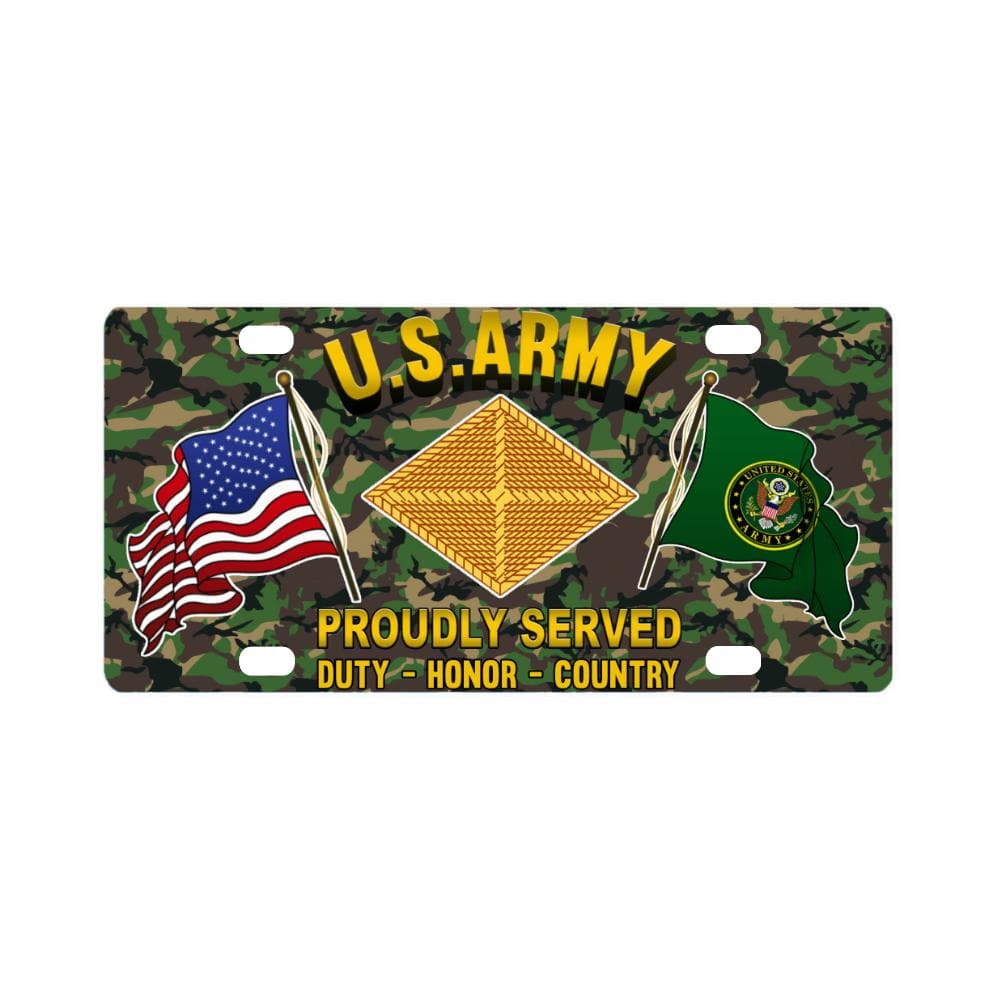 US Army Finance Corps Proudly Plate Frame Classic License Plate-LicensePlate-Army-Branch-Veterans Nation