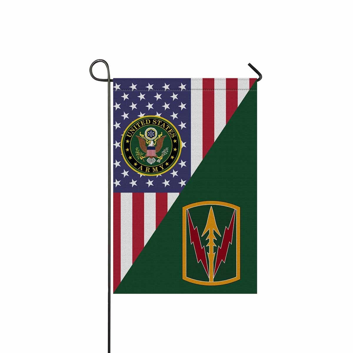 US ARMY CSIB MILITARY POLICE BRIGADE-HAWAII Garden Flag/Yard Flag 12 inches x 18 inches Twin-Side Printing-GDFlag-Army-CSIB-Veterans Nation