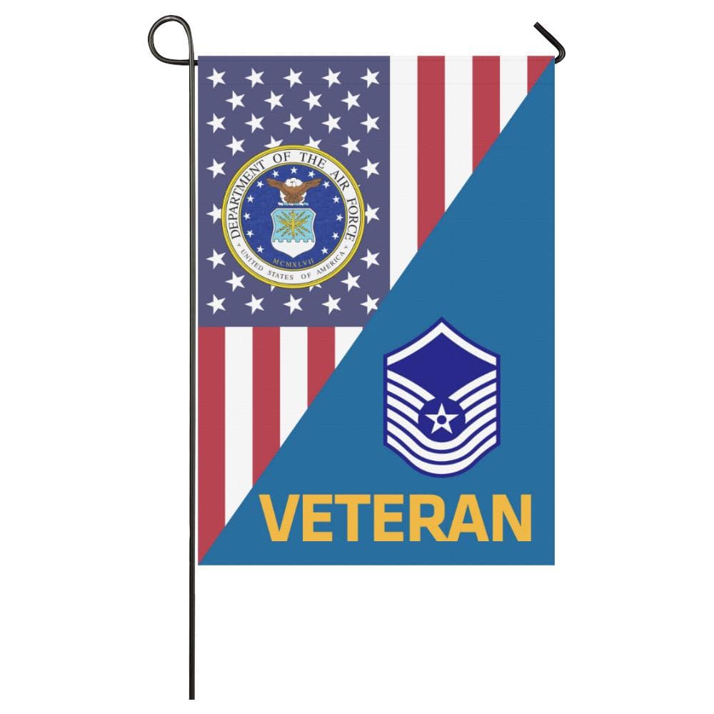 US Air Force E-8 Old Style Veteran House Flag 28 inches x 40 inches Twin-Side Printing-HouseFlag-USAF-Ranks-Veterans Nation