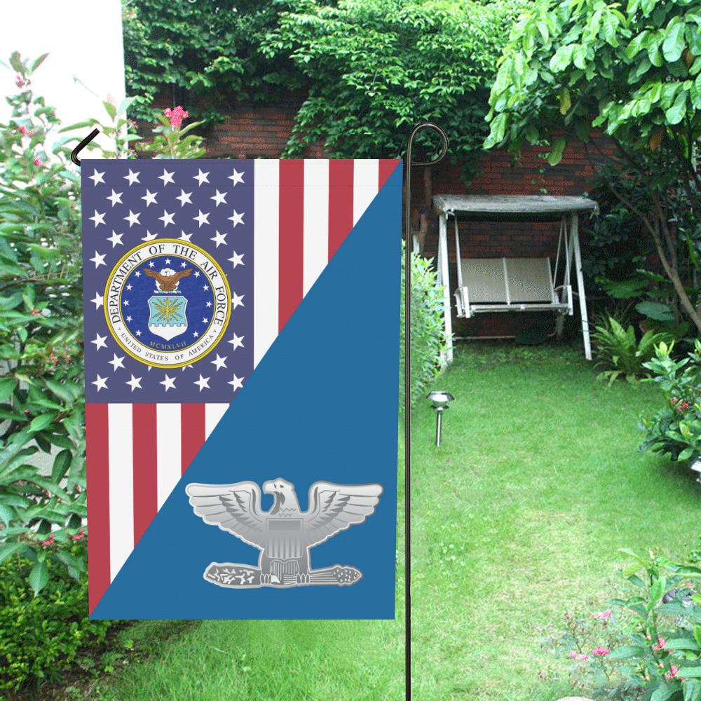 US Air Force O-6 Colonel Col O6 Field Officer House Flag 28 inches x 40 inches Twin-Side Printing-HouseFlag-USAF-Ranks-Veterans Nation