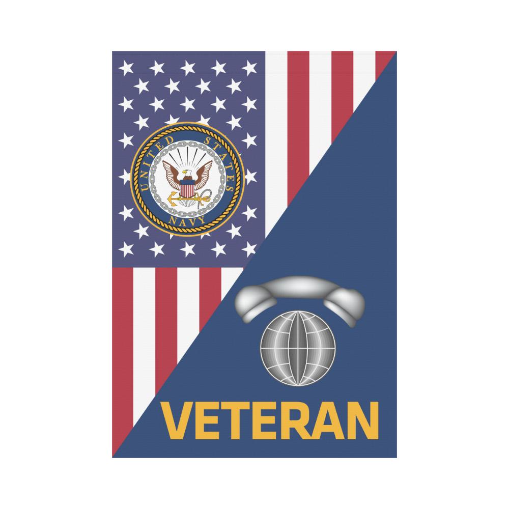 US Navy Interior Communications Electrician Navy IC Veteran House Flag 28 inches x 40 inches Twin-Side Printing-HouseFlag-Navy-Rate-Veterans Nation