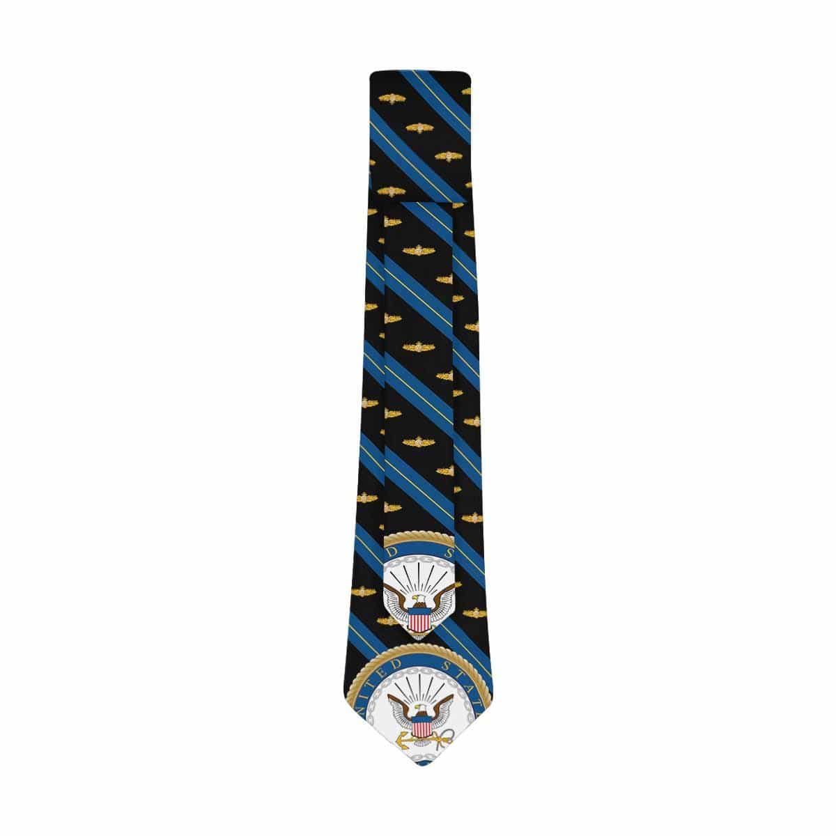 US Navy Engineering Duty Officer Badge Classic Necktie (Two Sides)-Necktie-Navy-Badge-Veterans Nation