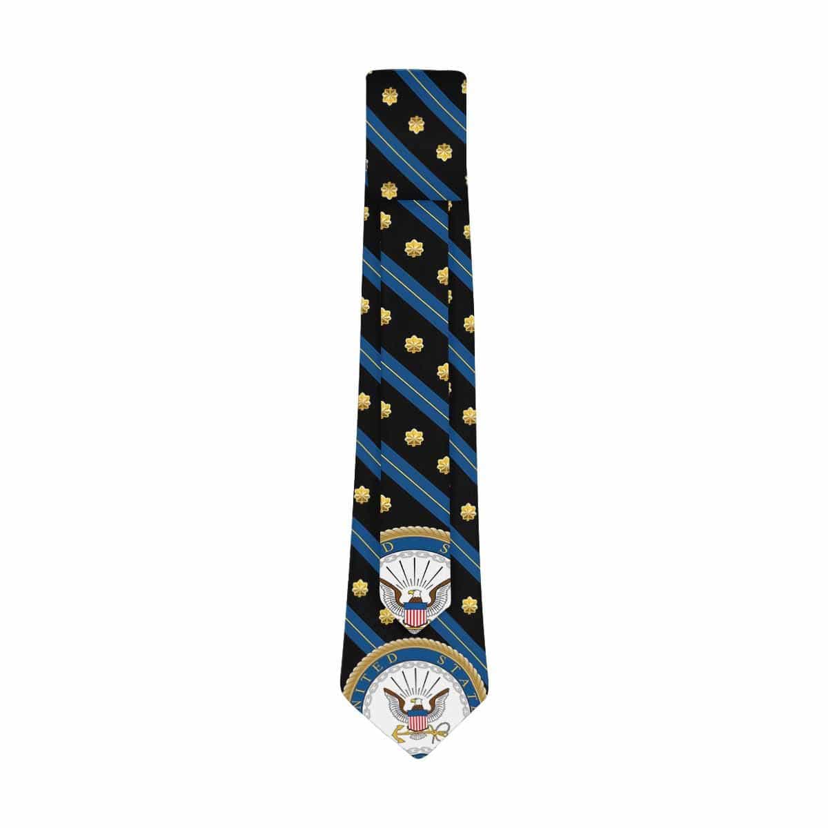 US Navy O-4 Officer Classic Necktie (Two Sides)-Necktie-Navy-Officer-Veterans Nation