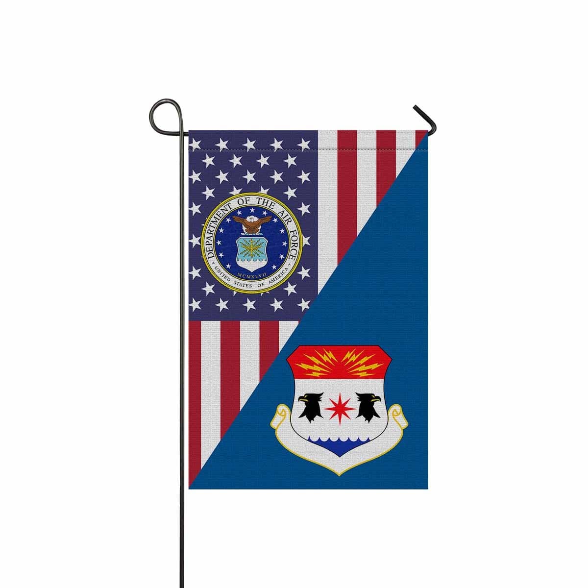 US Air Force 8th Air Division Garden Flag/Yard Flag 12 inches x 18 inches Twin-Side Printing-GDFlag-USAF-AirDivision-Veterans Nation